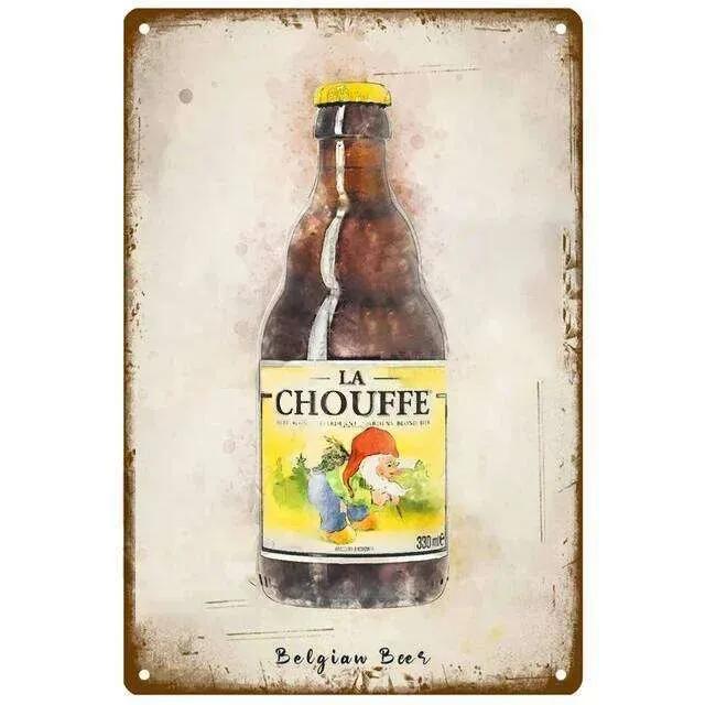 Sign Whisky Belgium Beer Plaque Metal Wall Signs Decor Vintage Poster Plates Man Cave Bar Pub Tin Board Painting 26T0104 26T0104