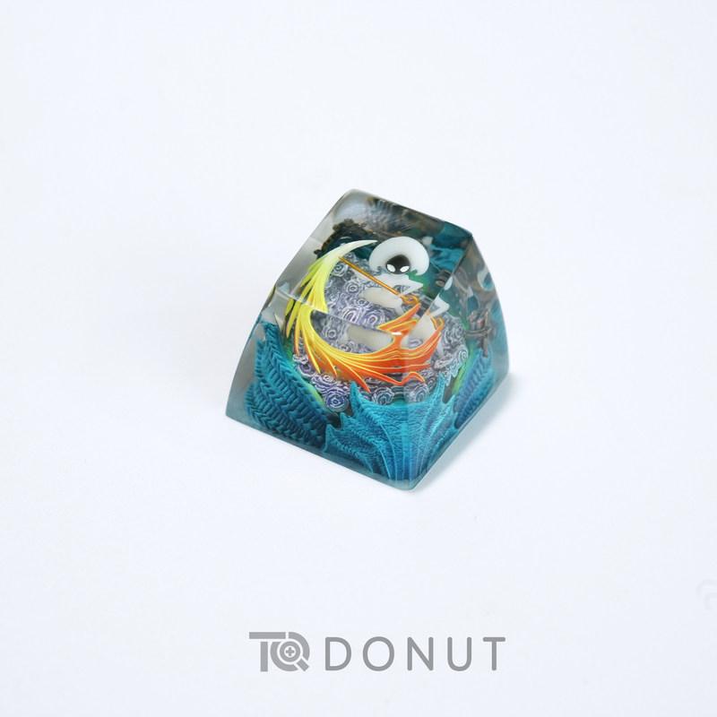 Knight Hollow Handmade Backlit Keycap Handcrafted Single Esc Keycap For Mechanical Keyboard Gamer Collectible Gift