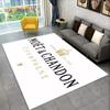 C-Champagne M-Moet & C-Chandon Teppich für Schlafzimmer Wohnzimmer Zuhause Sofa Dekoration, Kinderspiel Große Dekoration Bodenmatte Geschenk