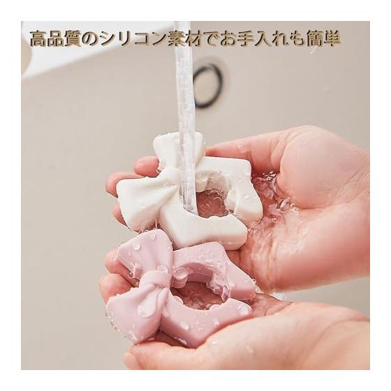 Multi-Purpose Bow-Knot Shape Kitchen Organizer Spoon Holder - Space-Saving Design with Non-Slip Grip for Pots, Lids, and Utensils - Spill-Proof