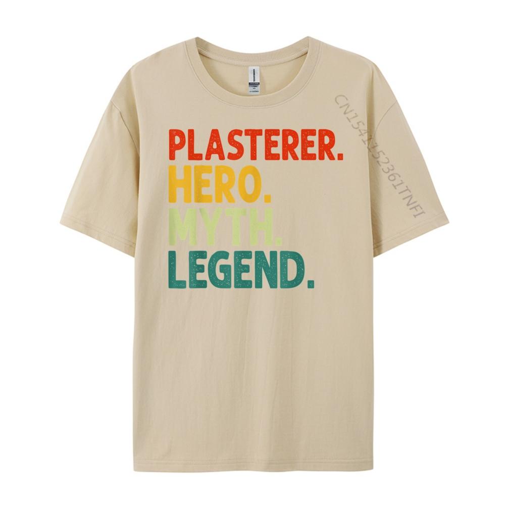 Funny Plasterer Wholesale Tshirts 100 Pcs Vintage Street Mens Clothing High Quality Men's T-Shirt T Shirt for Men Classic
