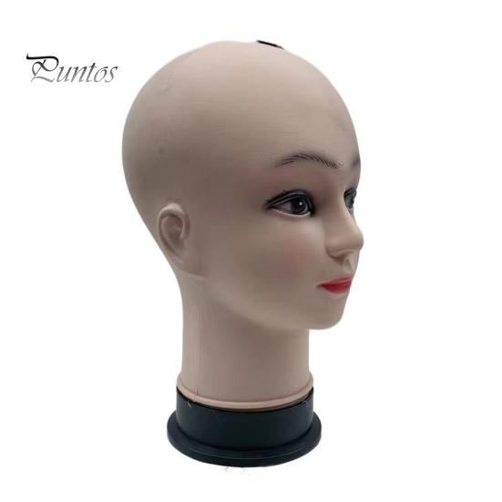 Skallet kvinnelig mannekenghode Profesjonell kosmetikk for parykkfremstilling Display Parykker Briller Luer Salon DIY Maling Display Holder
