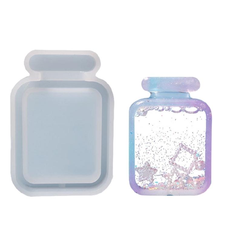 Resin Shaker Mold Quicksand Resin Casting Epoxy Silicone Mold for DIY Keychain