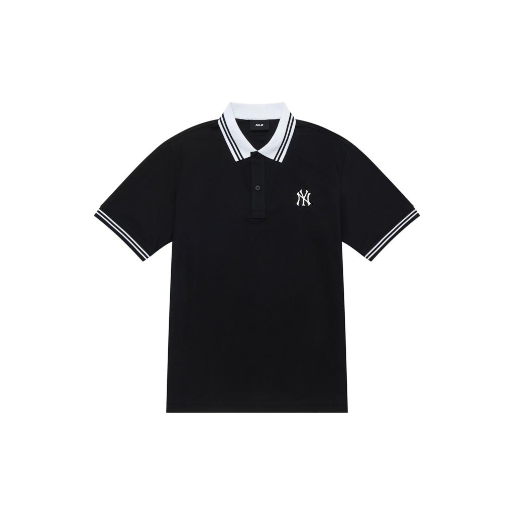 MLB New York Yankees Classic Striped Color Block Logo Casual Sports Short Sleeve Cooling Sun Protection Polo Shirt Unisex Polo Shirts 3APQB0243-50BKS