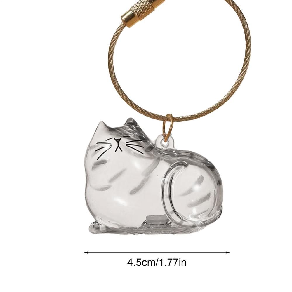 Cat Hair Storage Bottle Clear Mini Keepsake Container Pet Hair Organizer Jar Memorial Grooming Holder for Travel Home Outdoor