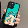 Urusei Yatsura Lum Mobile Phone Case For IPhone 17 Air 16 E 15 14 Plus 13 12 11 Pro Max Black Sky Eye Stepped Protective Case