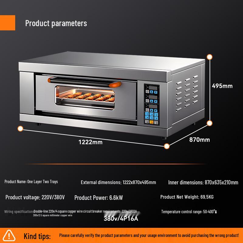 Kelaiheng Commercial Electric Oven for Cake, Bread, & Pizza Baking
