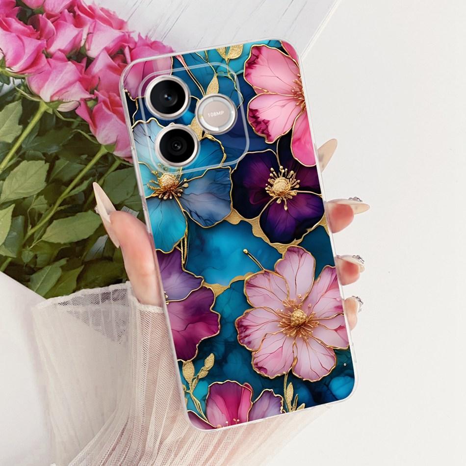 For Honor 600 Lite Honor600 2026 Cute Flower Butterfly Cat Painted Case For Honor 600 600Lite 5G Soft Silicone TPU Phone Cases