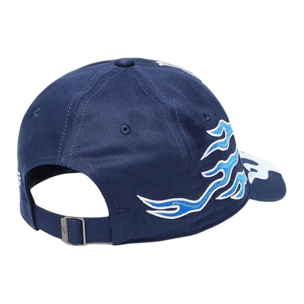 Nike Structured OG Flame Club Cap Midnight Navy Unisex Streetwear HV6642-410