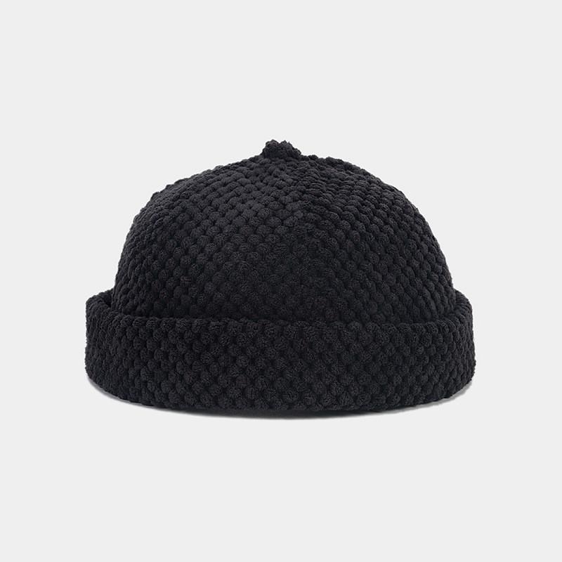 Classic Chineseinspired Cotton Cap With Adjustable Size For Autumn Winter Sports чёрный