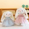 Chinese Style Bunny Plush Toy With Soft Short Pile Fabric For Children And Collectors