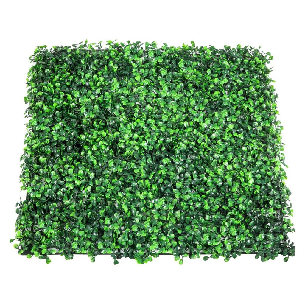 Artificial Boxwood Panel UV 24pcs Boxwood Hedge Wall Panels Artificial Grass Backdrop Wall 20" X 20" 4 cm Green Grass Wall Fake Hedge for Decor