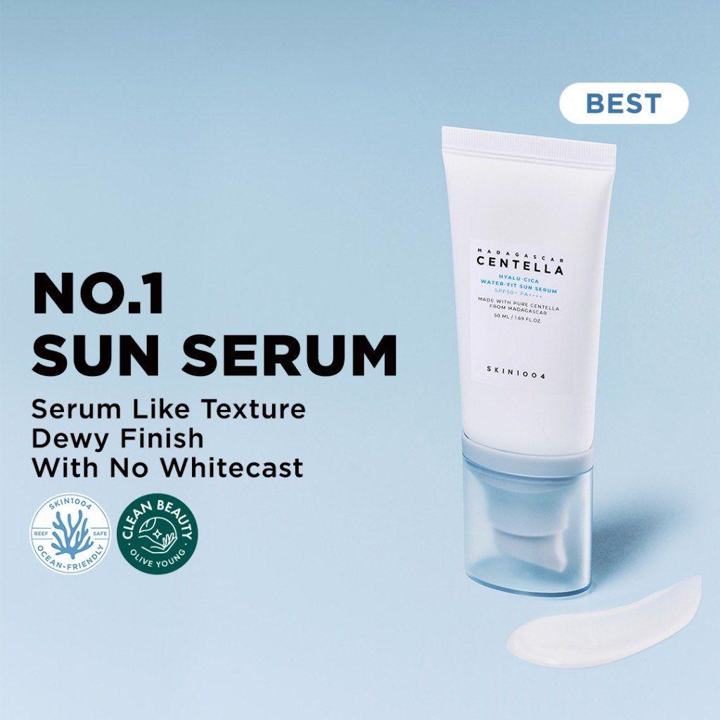 SKIN1004 Madagascar Centella Hyalu-Cica Water-Fit Sun Serum 50ml SPF50+ PA++++
