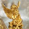 European Retro Resin Angel Statue: Creative Home Desktop Decoration, Wedding Gift Craft.
