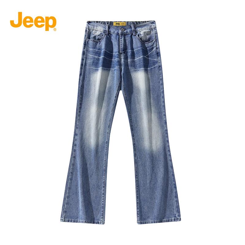 JEEP Men s Retro Gradient Washed Flared Jeans M