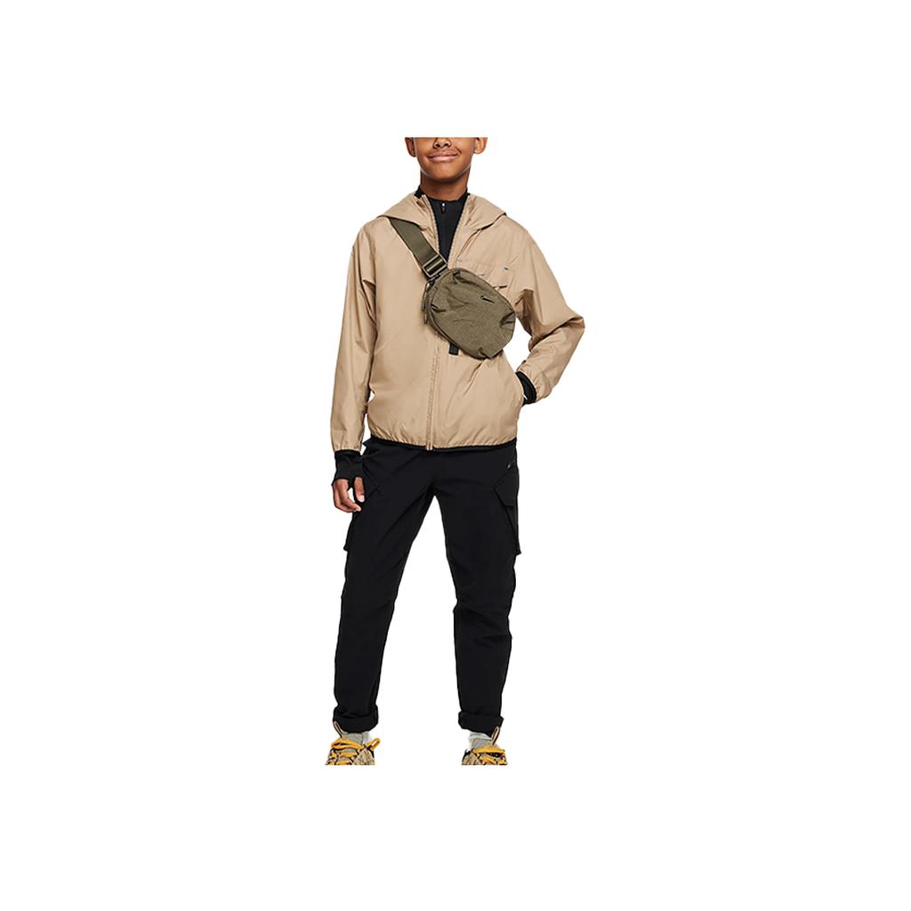 Nike Windproof Comfortable Versatile Dirt-Resistant Jacket Kids jackets Apricot-Tea FZ4905-297