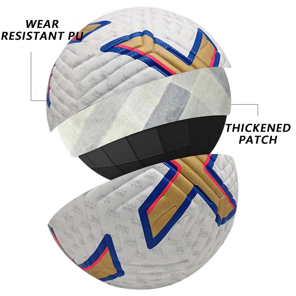 Soccer Balls Official Size 5 PU Material Machine-stitched High Quality Football Training Goal Team Match League Futebol 1PC