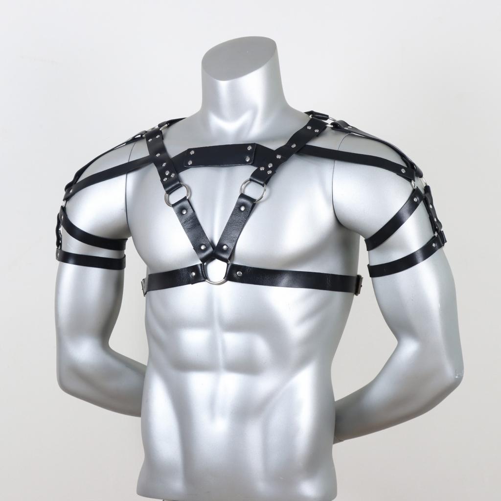 Men Belt Leather Chest Harness Adjustable Lingerie Punk Clothing Accessories Cosplay Goth Punk Club Belt Strap for Men