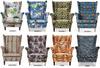 ARI PRINT Wing Chair with Footrest Scandinavian Family Meble Patterned