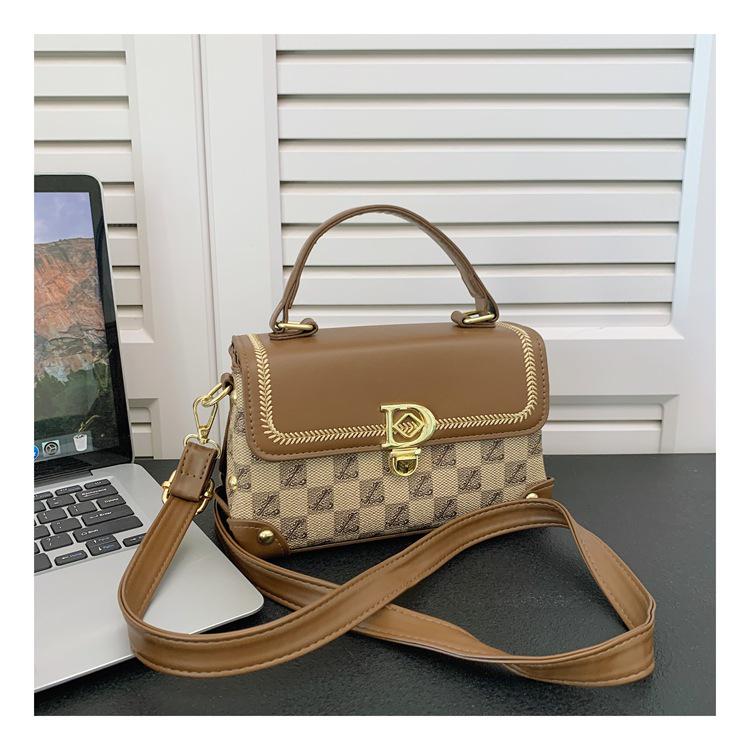 Women s Retro Print Handbag 2025 - High-End Large Capacity Casual Trendy Shoulder Crossbody Bag