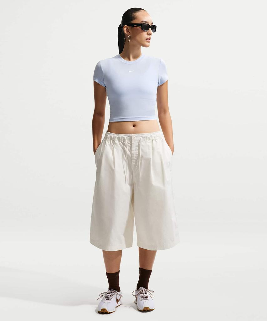 Nike Sportswear Chill Knit Crop T-Shirt W - Hydrogen Blue:Sale / Hf9539-407