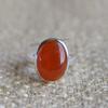 Natural Carnelian Ring, Handmade 925 Sterling Silver Ring, Gift for Her, Designer Oval Ring-Natural Stone, Promise Ring