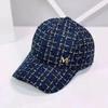 Spring and Autumn Baseball Cap Women's Fashion Gold Line M Standard Casual Versatile Cap Temperament Batch