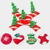 Reindeer Antler Ring Christmas Toss Toy PVC Ring Toss Game Funny Inflatable Christmas Tree  Gift