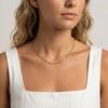 Simple Cold Wind Stainless Steel Small Square Chain Necklace Bracelet Female 2776