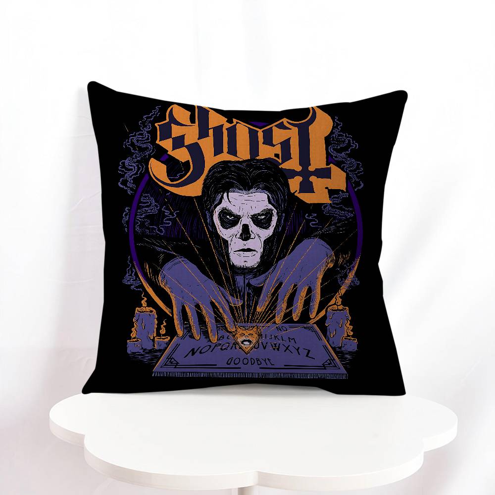 G-Ghost Band Tecknad Kudde Anime Kudde Soffa Säng Huvudkudde Överdrag Kuddfodral 45x45 Cm Mode