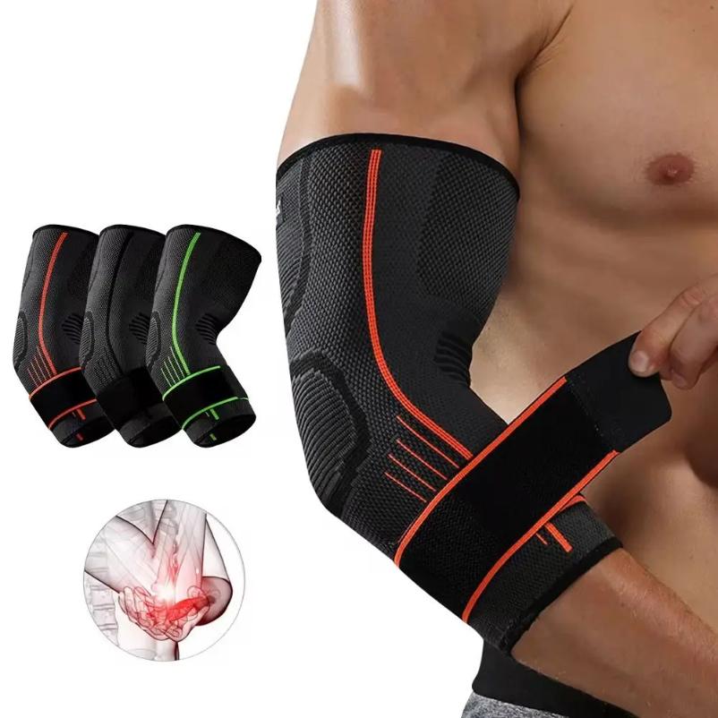 Elbow Compression Sleeve Support Brace for Arthritis Pain Relief Stretch Arm Warmers Guard Pads for Men Women