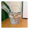 Galvanized Iron Decor Pot Handmade Rustic Tin Flower Distressed Finish Mini Watering Can Planter