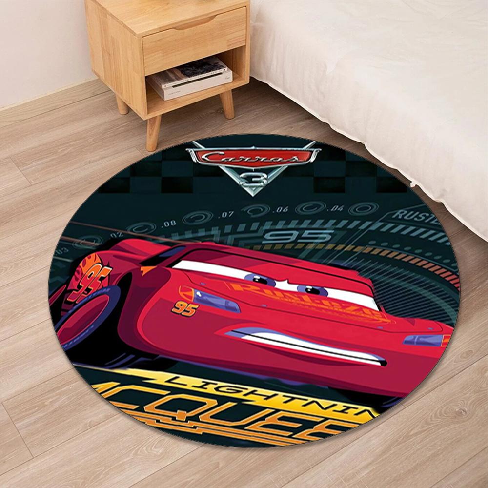 Cars Printed Round Rug Carpet Chair Rug Area Rug Entryway Doormats,for Office Chair Living Room Bedroom Kitchen Room.