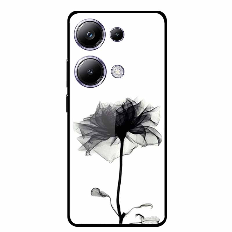 Glass Back Cover For Xiaomi Redmi Note 13 Note13 Pro Case Soft Bumper Hard Tempered Glass Case For Redmi Note 13 Pro Phone Case