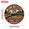 Vintage Winchester 88 Metal Tin Sign for Home Bar Decor Hunting Lodge Wall Art