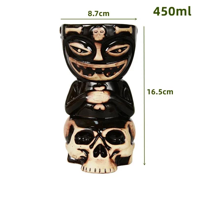 60 Types Ceramic Hawaii Tiki Mugs Creative Cocktail Glasses Beer Glass Martini Glasses Wine Glass Funny Cup Gift for Men