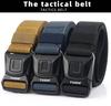 Men's 2020 Nylon Tactical Belt with Safety Buckle for Outdoor Sports & Combat
