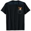 Schattige Corgi Kunst voor Mannen Vrouwen Hond Vest Welsh Corgi T-shirt Zak Hond Y2k Ontwerp Grafische Outfit Korte Mouw Blouses Nieuwigheid