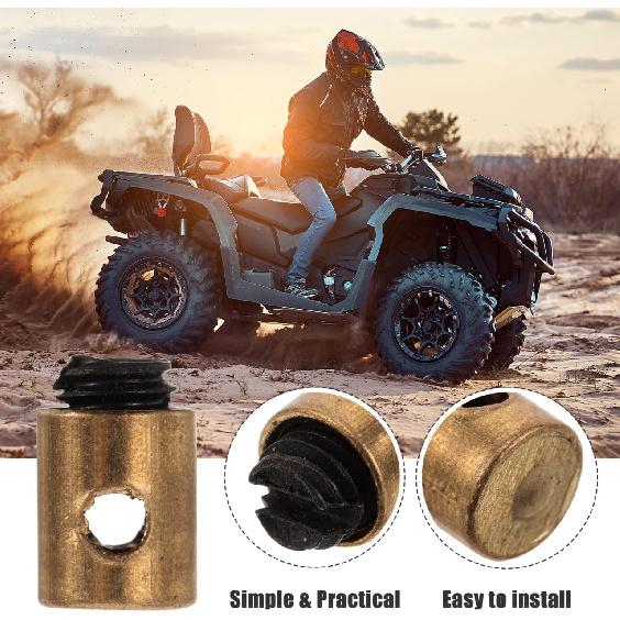 Cabilock Clutch Line Core Clamp Kit 20pcs Metal Throttle Cable Nipples Universal Fit for Motorcycle and Scooter