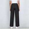 Women’s High Waist Wide Leg Cropped Pants Relaxed Fit Denim Casual Trousers with Hem Design