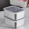 Stainless Steel Fresh-Keeping Box Vegetables Fresh Refrigerator Food Storage Box Kitchen Organizer And Storage Container Crisper