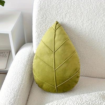 1PC Green Plant Leaf Rainforest Throw Pillow Household Simple Fabric Waist Pad Cushion Pillow Bedside Bed Decoration