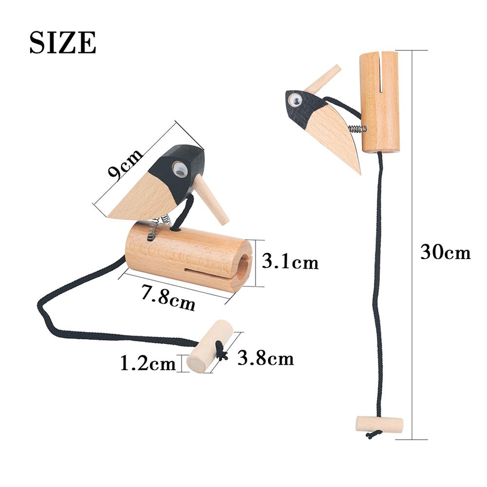 M MBAT Orff Early Childhood Education Enlightenment Sound Effect Musical Instrument Woodpecker Baby Child Toys Christmas Gift