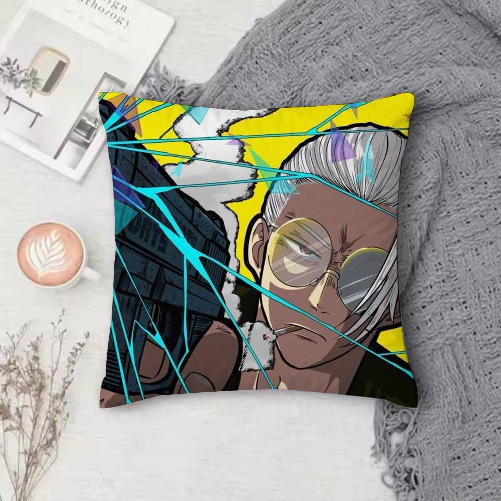 Anime Sakamoto Days Pillow Case Pattern Printed Pillowcase For Living Room Sofa Cushion Cover