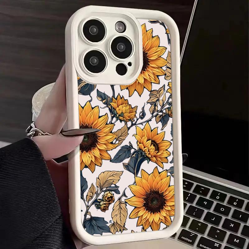 Floral Summer Thickened Anti-Fall Phone Case For Xiaomi Redmi Note 13 12 11 10 9 Pro Plus 11s 13C 12C Redmi 13 4G Cover Shell