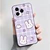 For ZTE Blade A76 4G /ZTE Blade A36 Case Cute Love Rabbit Cartoon Black Soft Silicone Protect Cover For ZTE A76 A36 Phone Casing