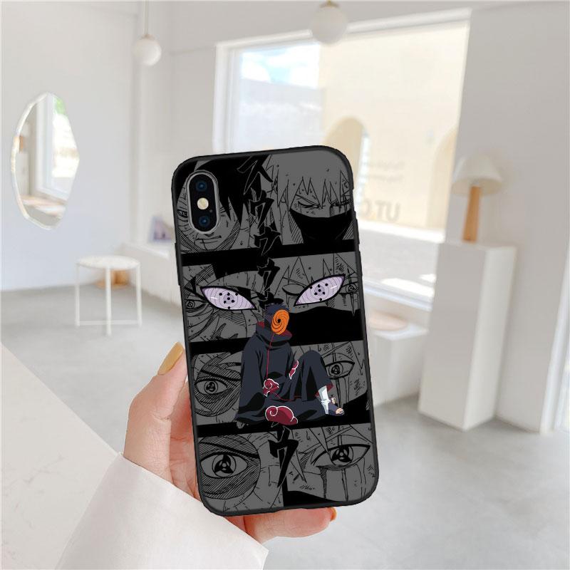 LO75 NARUTO Uchiha Obito Soft Shell Phone Case for Samsung Galaxy S20 S21 S22 Ultra FE + Plus A21S A22 A24 A25 A26 A30 A30S A31