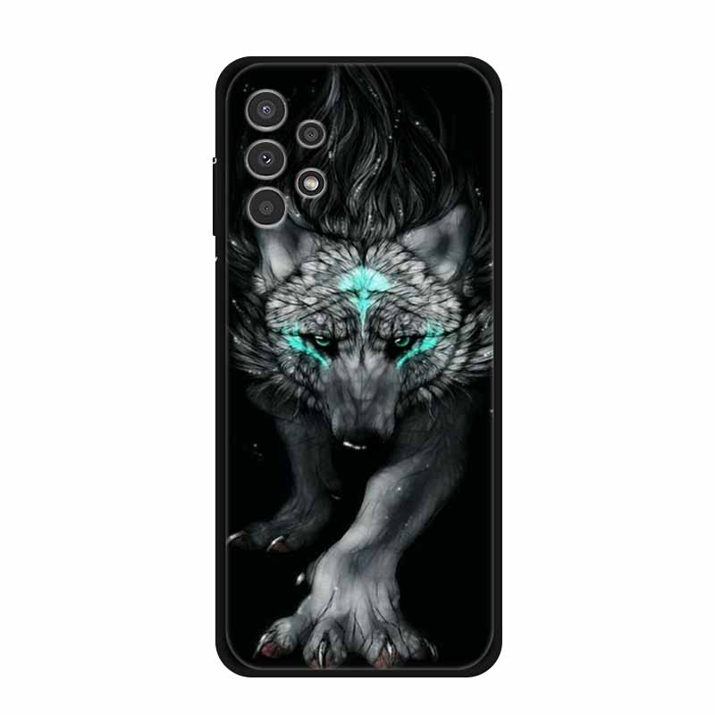 For Samsung Galaxy A73 Case A53 A33 5G A23 Soft Bumper Black Silicone Back Cover for Samsung A53 5G Phone Cases Cartoon Coque
