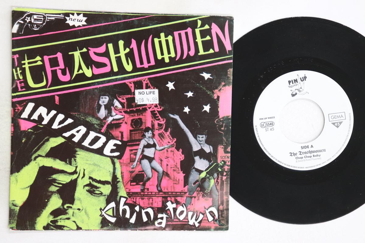 

7inch Record TRASHWOMEN - Invade Chinatown PINUP94023 PIN UP 1994 Germany Rock Used
