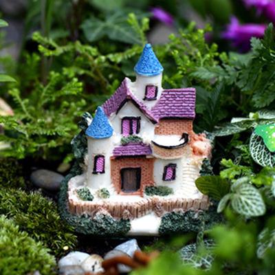 Mini casa en miniatura, jardín de hadas, micropaisaje, decoración del hogar al azar